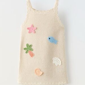 Zara toddler girl crochet dress